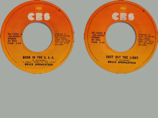Bruce Springsteen - BORN IN THE USA / SHUT OUT THE LIGHT